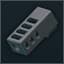 Glock 9x19 CARVER Custom 4 Port compensator
