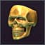 Gold skull ring 황금 해골 반지