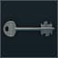 Iron gate key