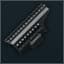 SR-3MP dovetail side rail (Black)